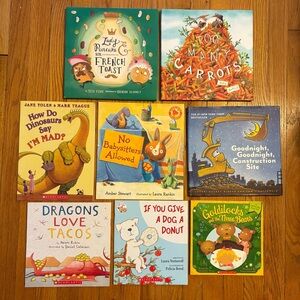 Popular Picture Book 8-Book Bundle Hardcover Paperback Multi-Author